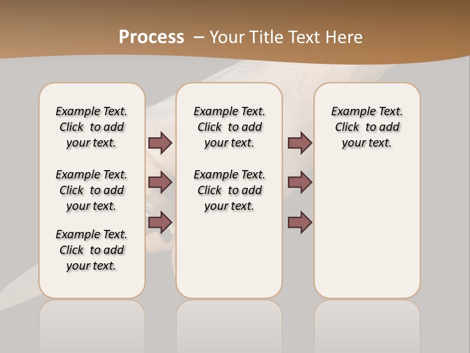Knife In Hand PowerPoint Template