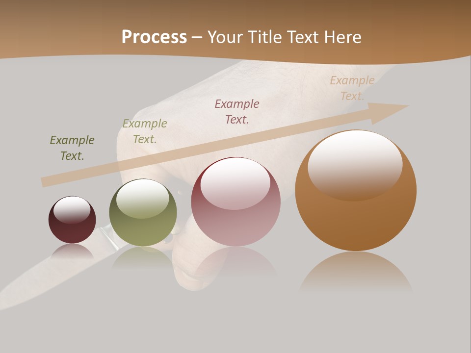 Knife In Hand PowerPoint Template