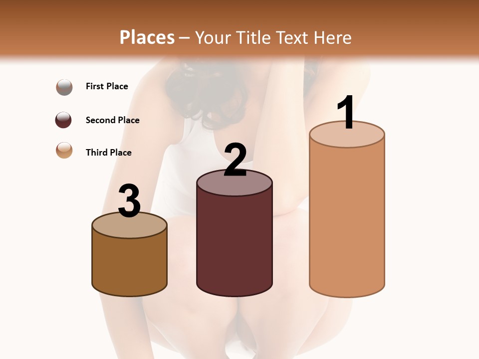 Girl On The Scales PowerPoint Template