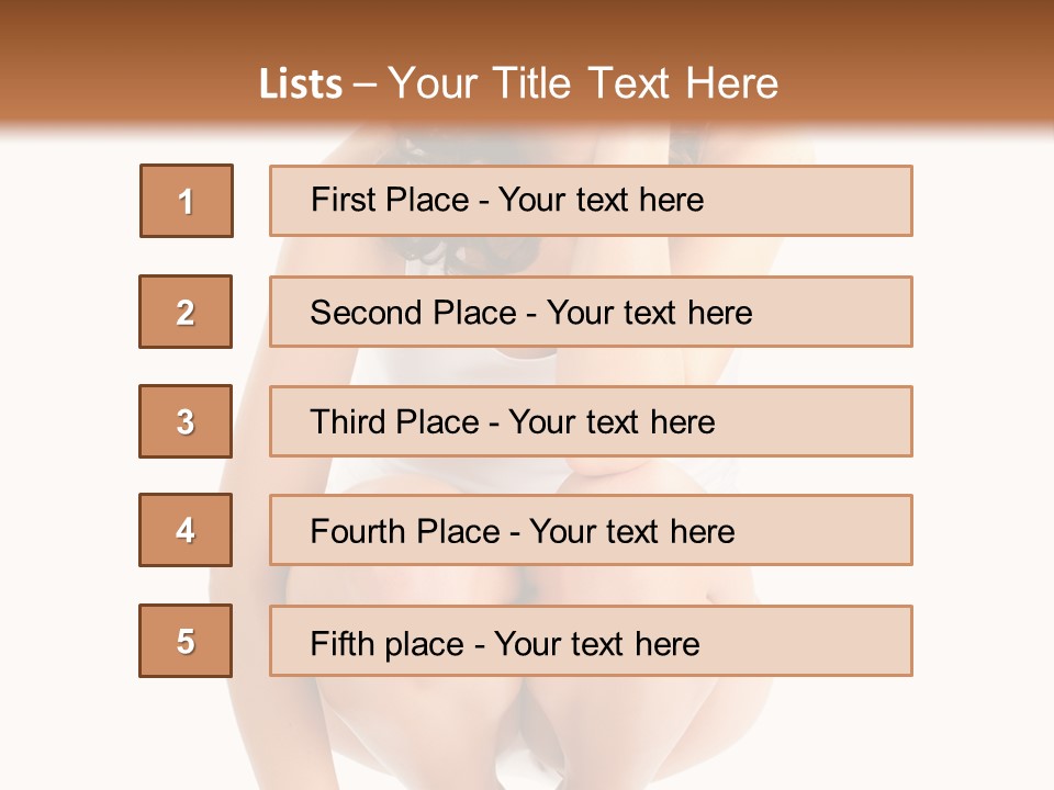 Girl On The Scales PowerPoint Template