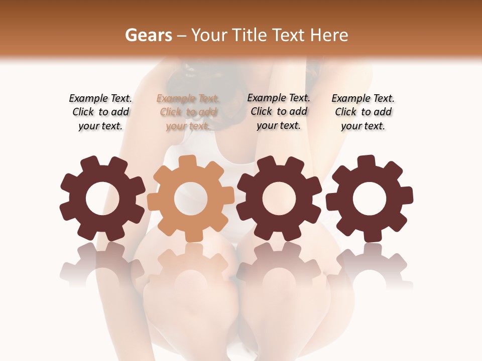 Girl On The Scales PowerPoint Template