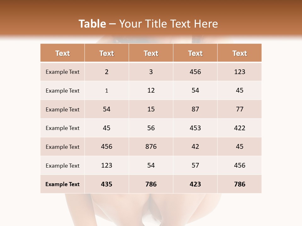 Girl On The Scales PowerPoint Template