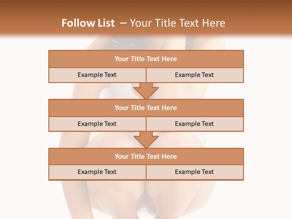 Girl On The Scales PowerPoint Template