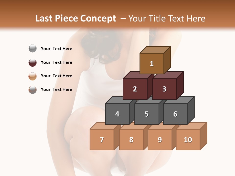 Girl On The Scales PowerPoint Template