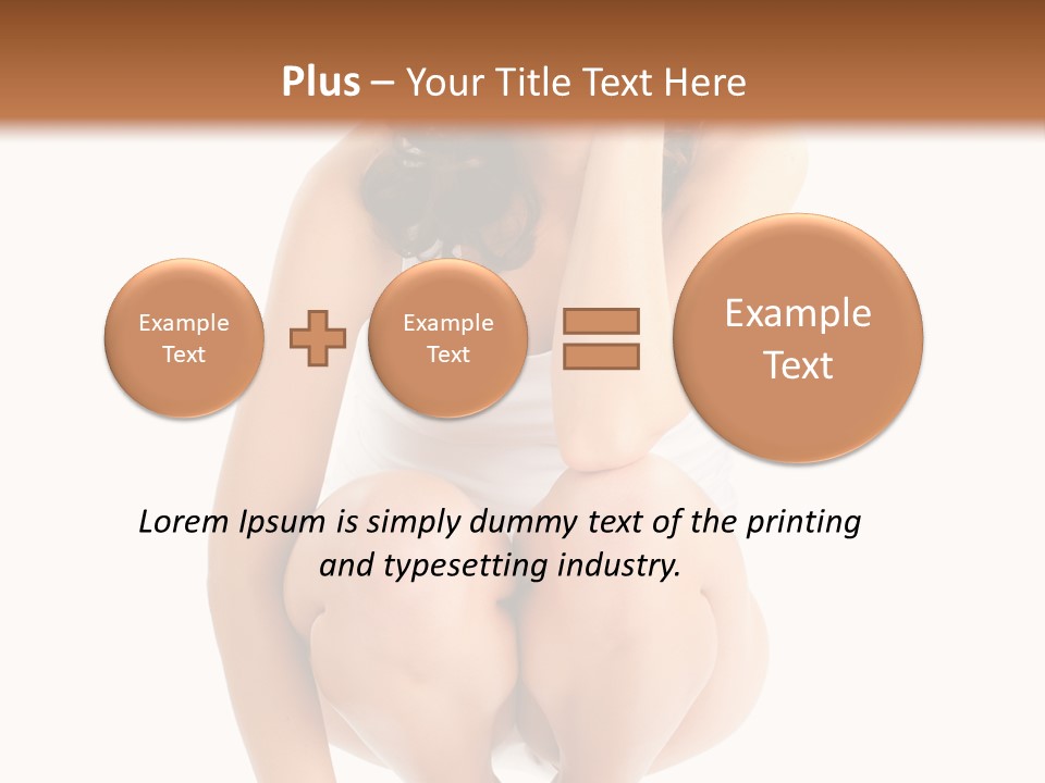 Girl On The Scales PowerPoint Template