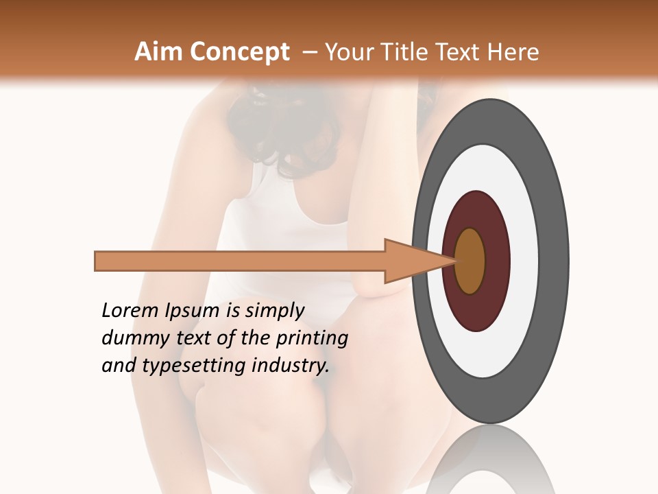 Girl On The Scales PowerPoint Template