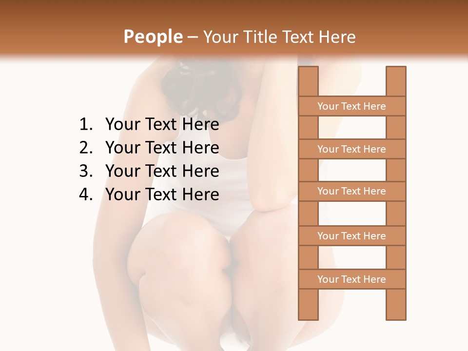 Girl On The Scales PowerPoint Template
