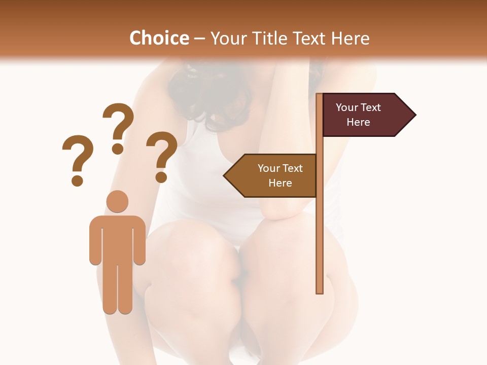 Girl On The Scales PowerPoint Template