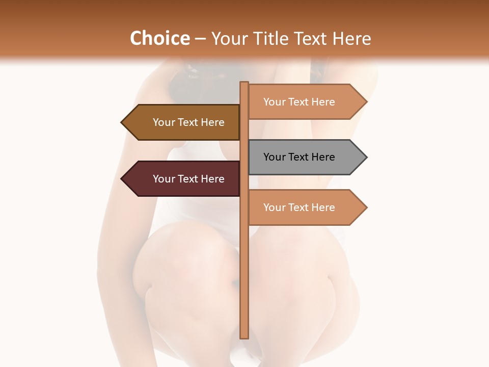 Girl On The Scales PowerPoint Template