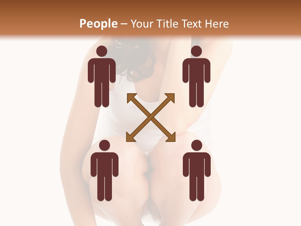 Girl On The Scales PowerPoint Template