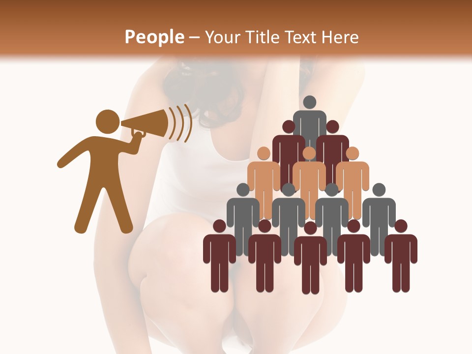 Girl On The Scales PowerPoint Template