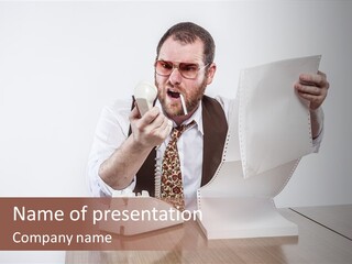 Telephone Conversation With The Client PowerPoint Template