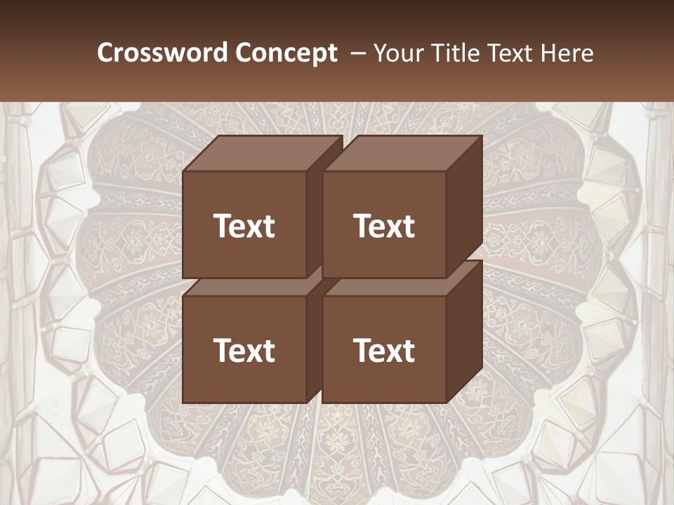 A Picture Of A Circular Object With A Name On It PowerPoint Template