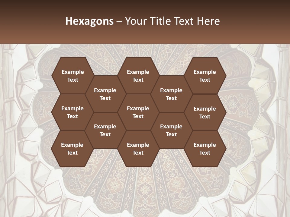 A Picture Of A Circular Object With A Name On It PowerPoint Template