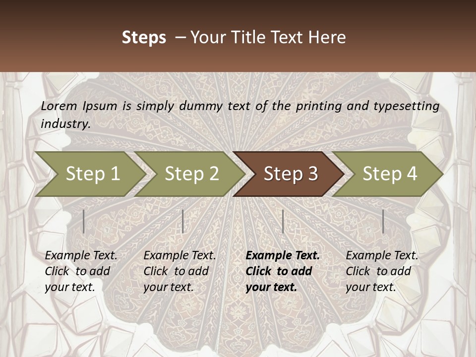 A Picture Of A Circular Object With A Name On It PowerPoint Template