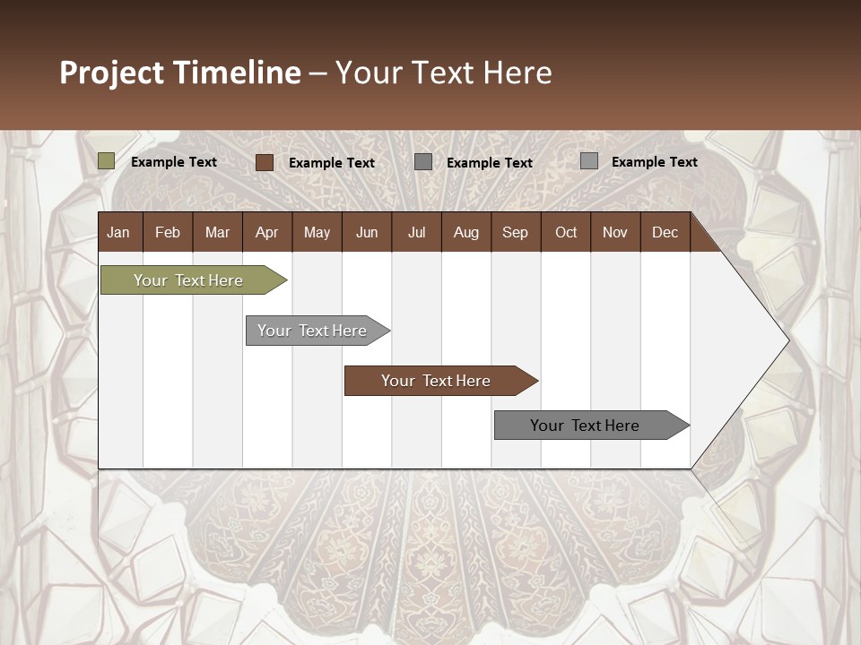 A Picture Of A Circular Object With A Name On It PowerPoint Template