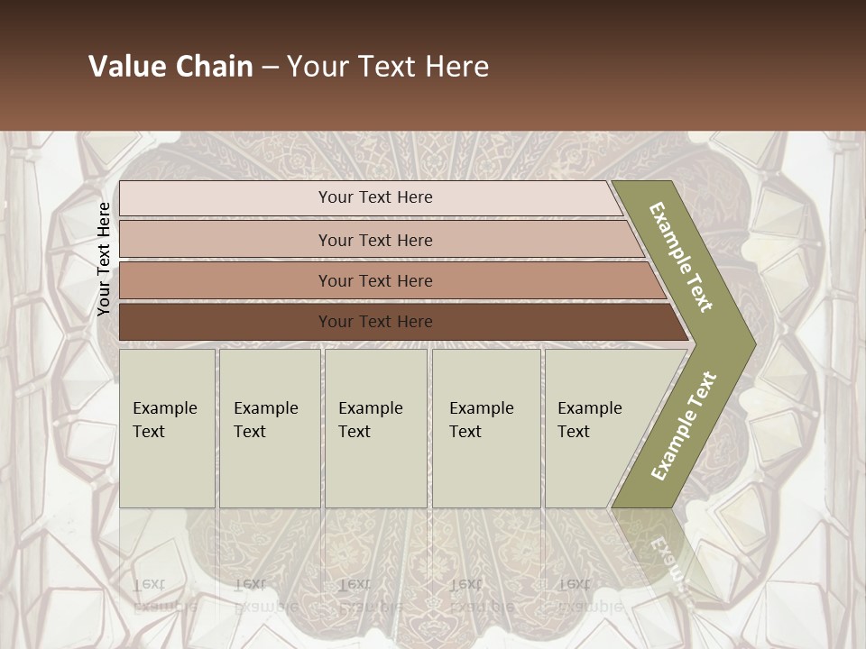 A Picture Of A Circular Object With A Name On It PowerPoint Template