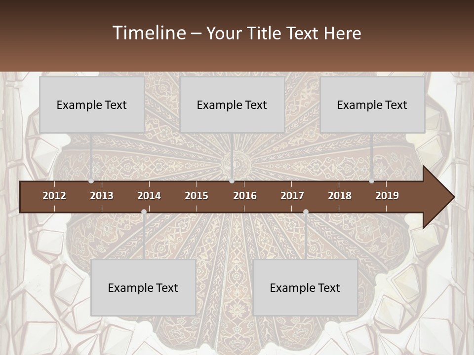 A Picture Of A Circular Object With A Name On It PowerPoint Template