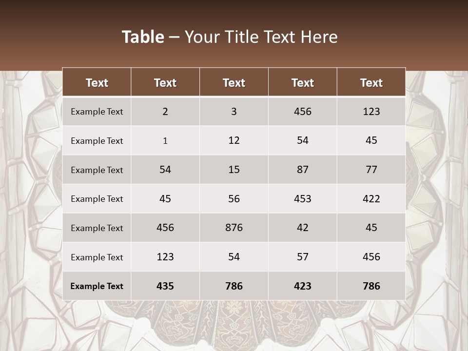 A Picture Of A Circular Object With A Name On It PowerPoint Template