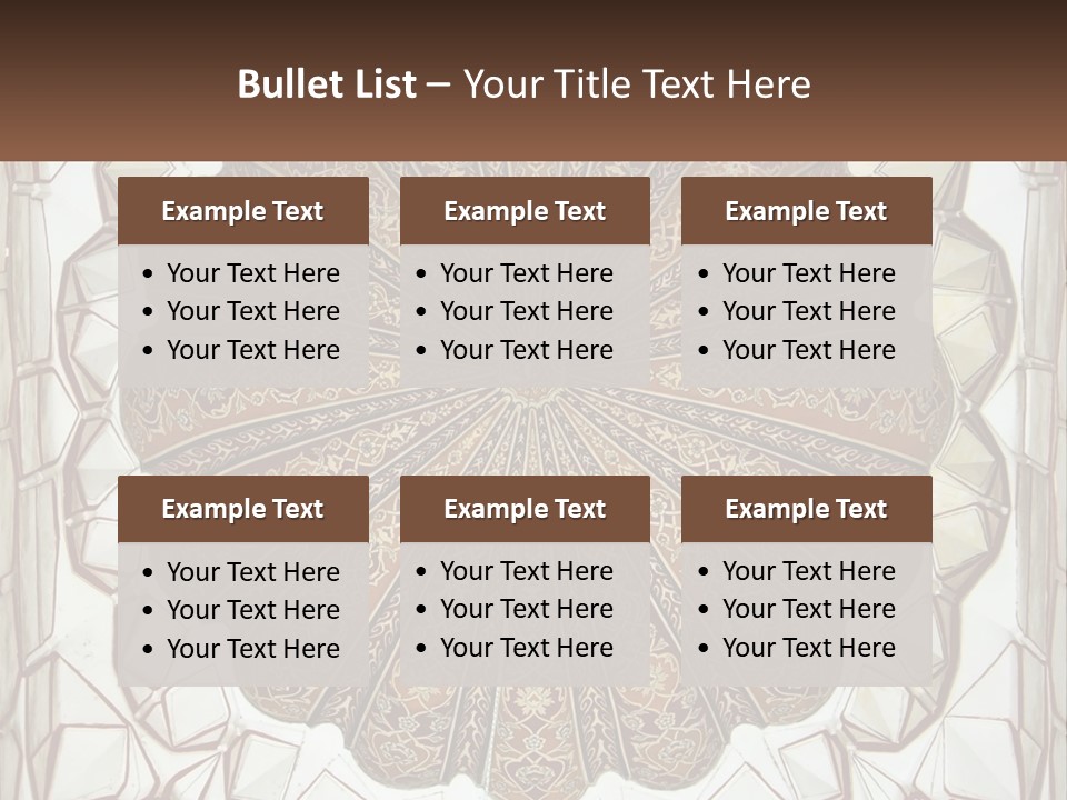 A Picture Of A Circular Object With A Name On It PowerPoint Template