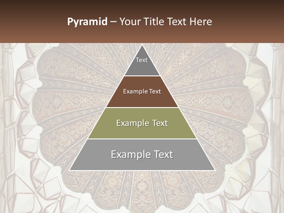 A Picture Of A Circular Object With A Name On It PowerPoint Template