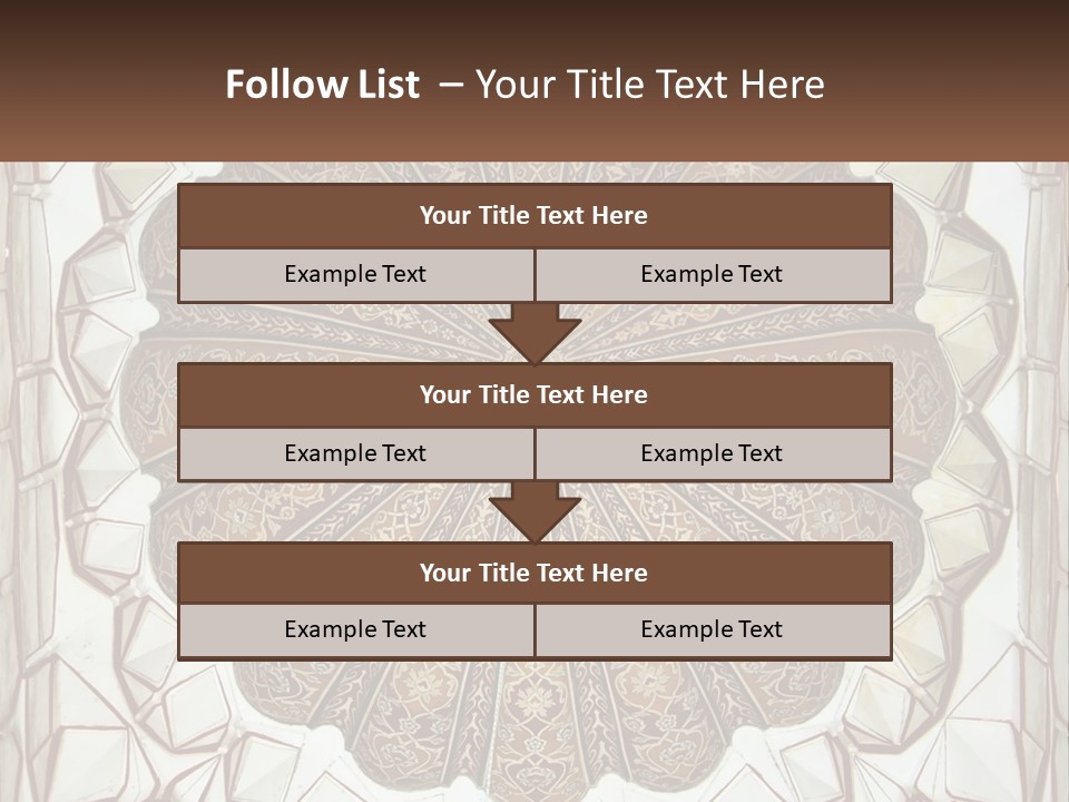 A Picture Of A Circular Object With A Name On It PowerPoint Template