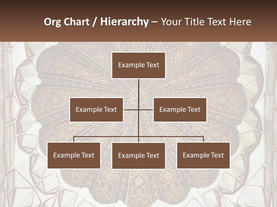 A Picture Of A Circular Object With A Name On It PowerPoint Template