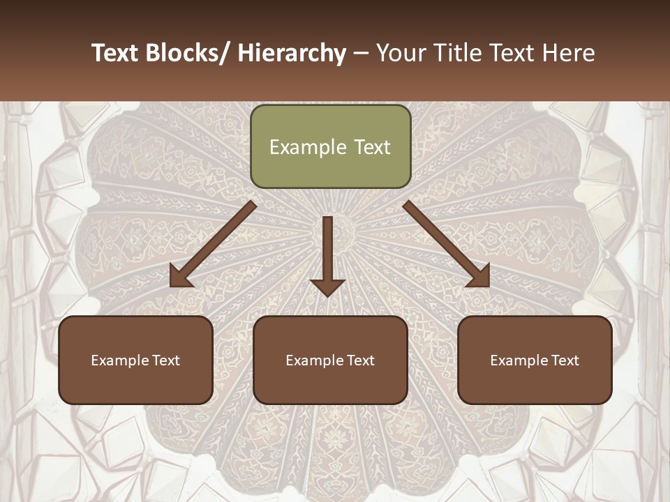 A Picture Of A Circular Object With A Name On It PowerPoint Template