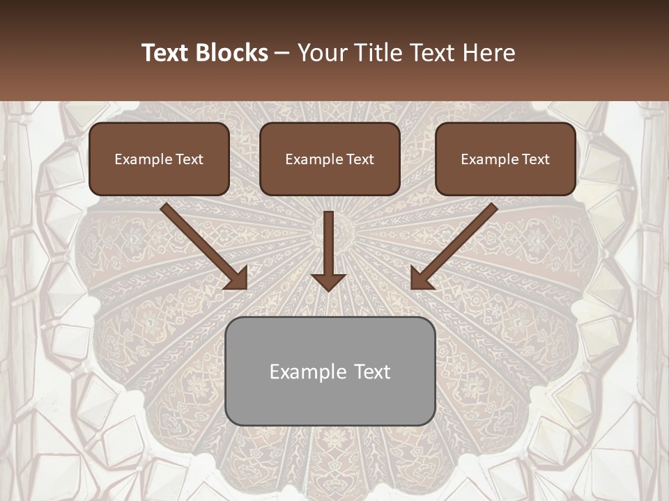 A Picture Of A Circular Object With A Name On It PowerPoint Template