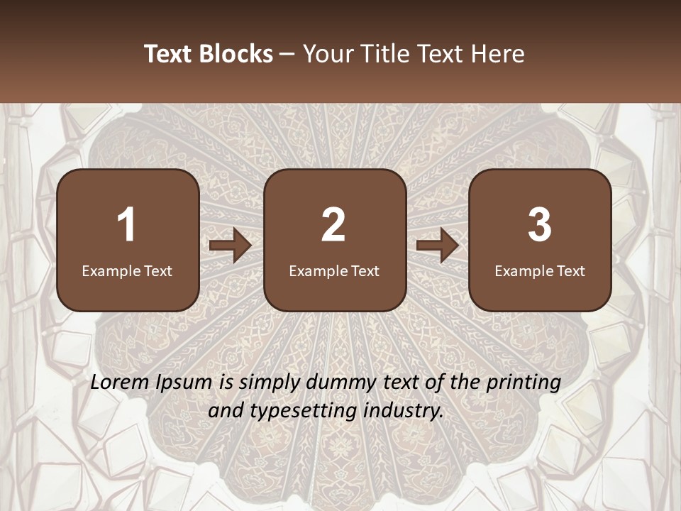 A Picture Of A Circular Object With A Name On It PowerPoint Template