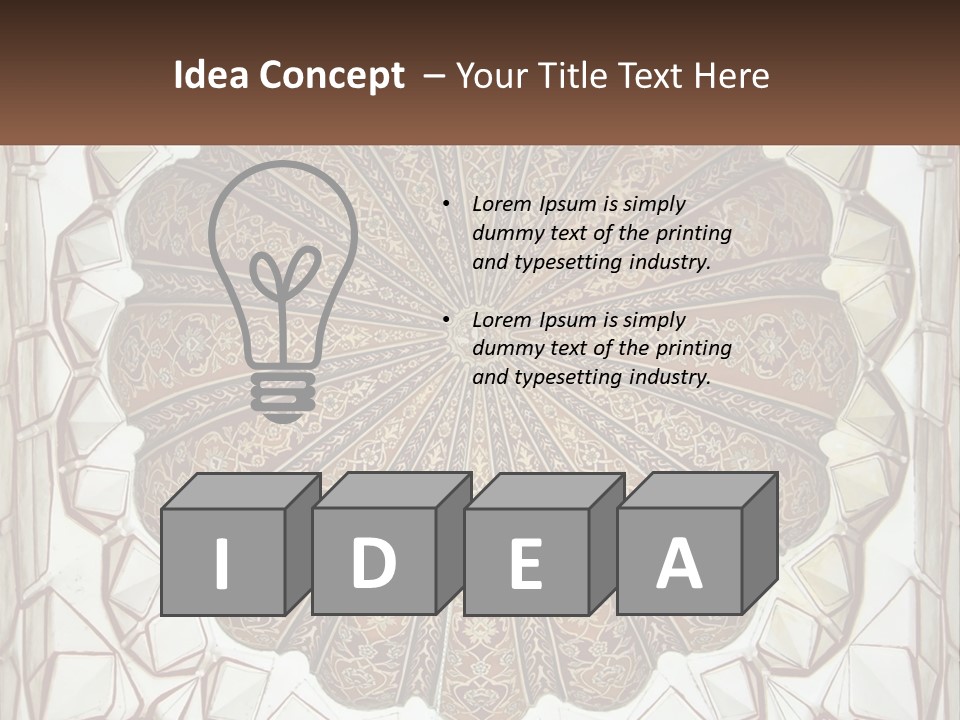 A Picture Of A Circular Object With A Name On It PowerPoint Template