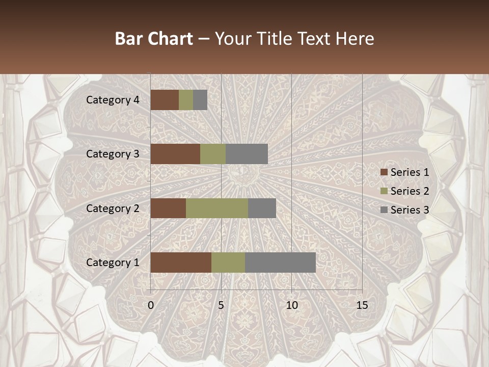 A Picture Of A Circular Object With A Name On It PowerPoint Template