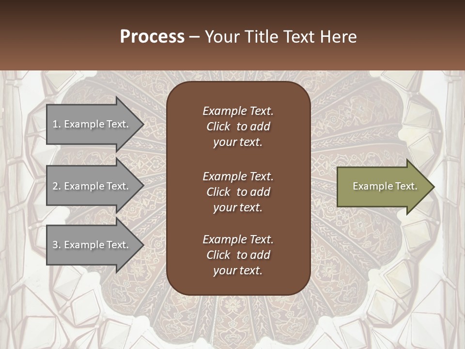 A Picture Of A Circular Object With A Name On It PowerPoint Template