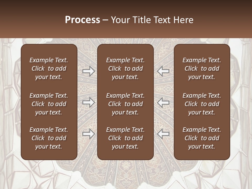 A Picture Of A Circular Object With A Name On It PowerPoint Template