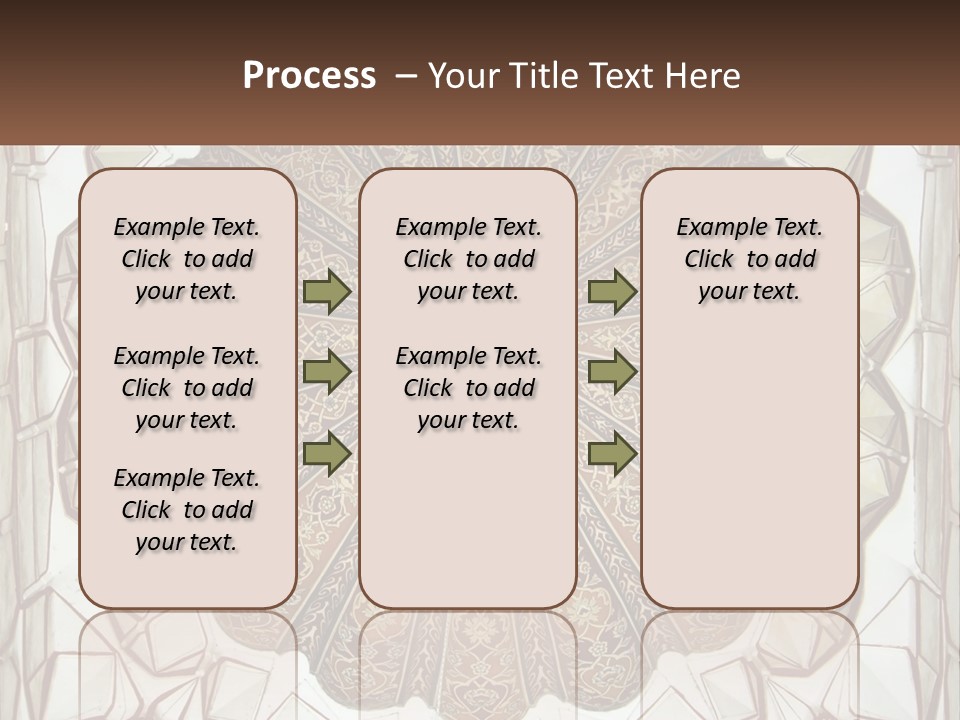 A Picture Of A Circular Object With A Name On It PowerPoint Template