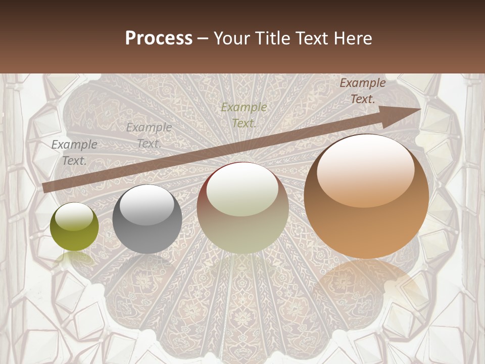 A Picture Of A Circular Object With A Name On It PowerPoint Template