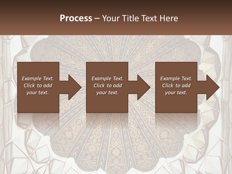 A Picture Of A Circular Object With A Name On It PowerPoint Template