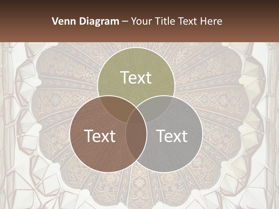 A Picture Of A Circular Object With A Name On It PowerPoint Template
