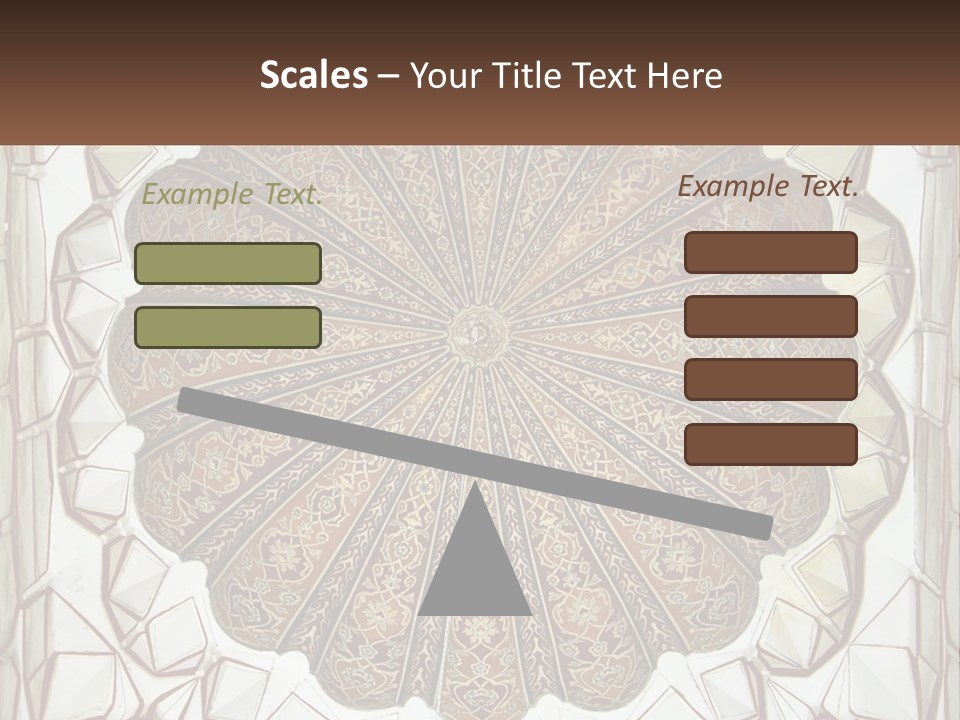 A Picture Of A Circular Object With A Name On It PowerPoint Template