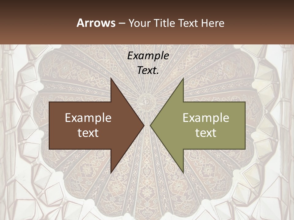 A Picture Of A Circular Object With A Name On It PowerPoint Template