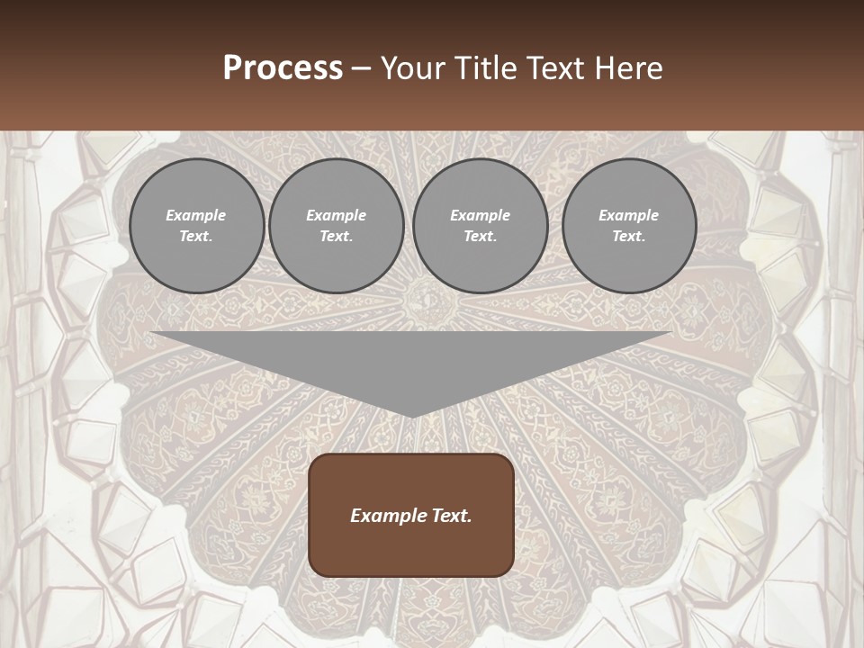 A Picture Of A Circular Object With A Name On It PowerPoint Template