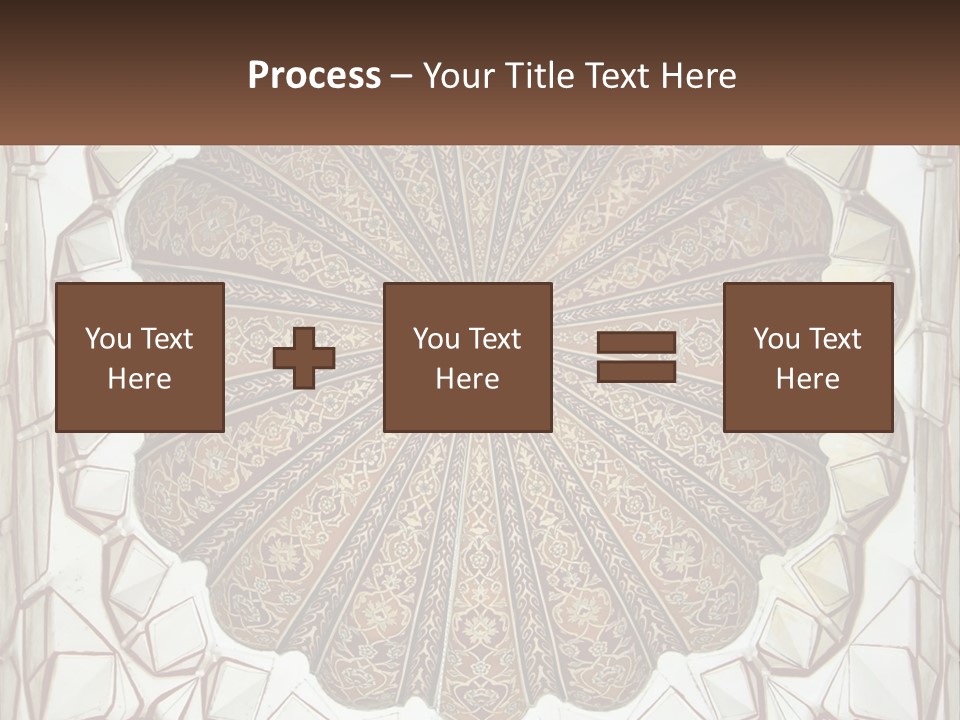 A Picture Of A Circular Object With A Name On It PowerPoint Template