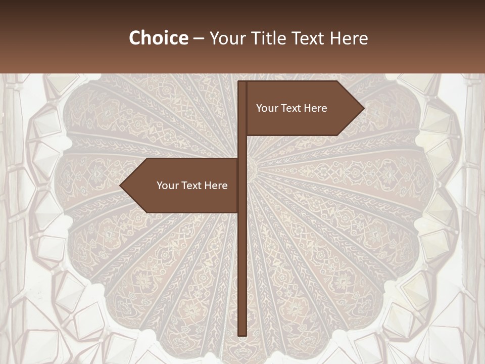 A Picture Of A Circular Object With A Name On It PowerPoint Template