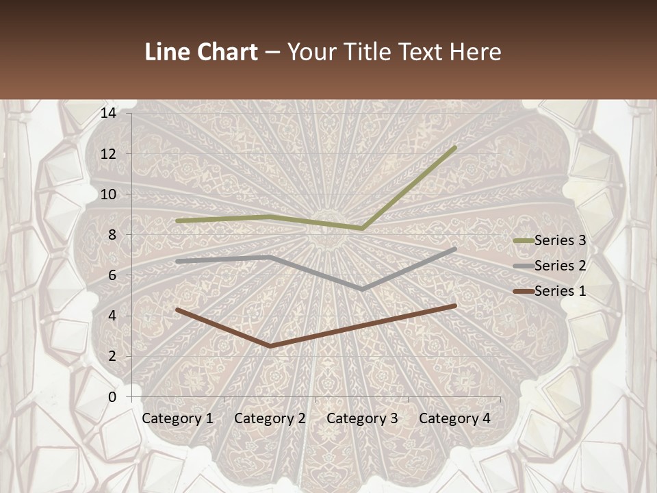 A Picture Of A Circular Object With A Name On It PowerPoint Template