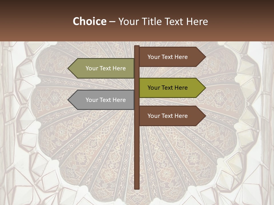 A Picture Of A Circular Object With A Name On It PowerPoint Template