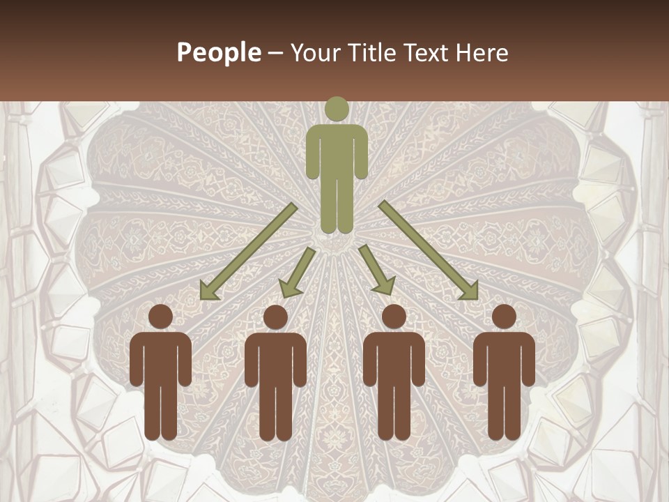 A Picture Of A Circular Object With A Name On It PowerPoint Template