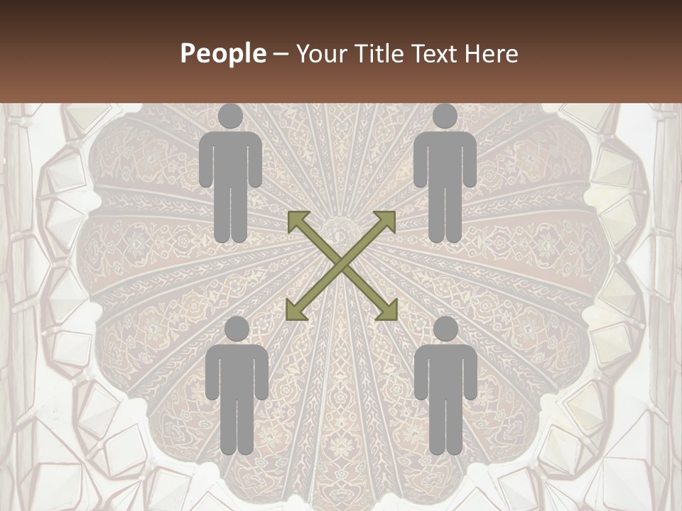 A Picture Of A Circular Object With A Name On It PowerPoint Template