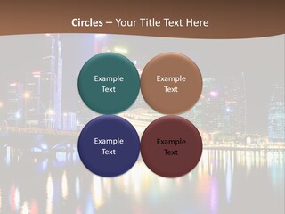 Wonderful Night City PowerPoint Template