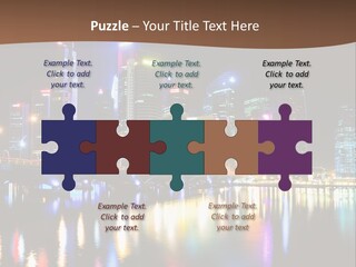 Wonderful Night City PowerPoint Template