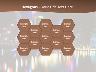 Wonderful Night City PowerPoint Template